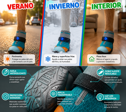 Zapatos LumiPaw™ con Luz LED para Perros